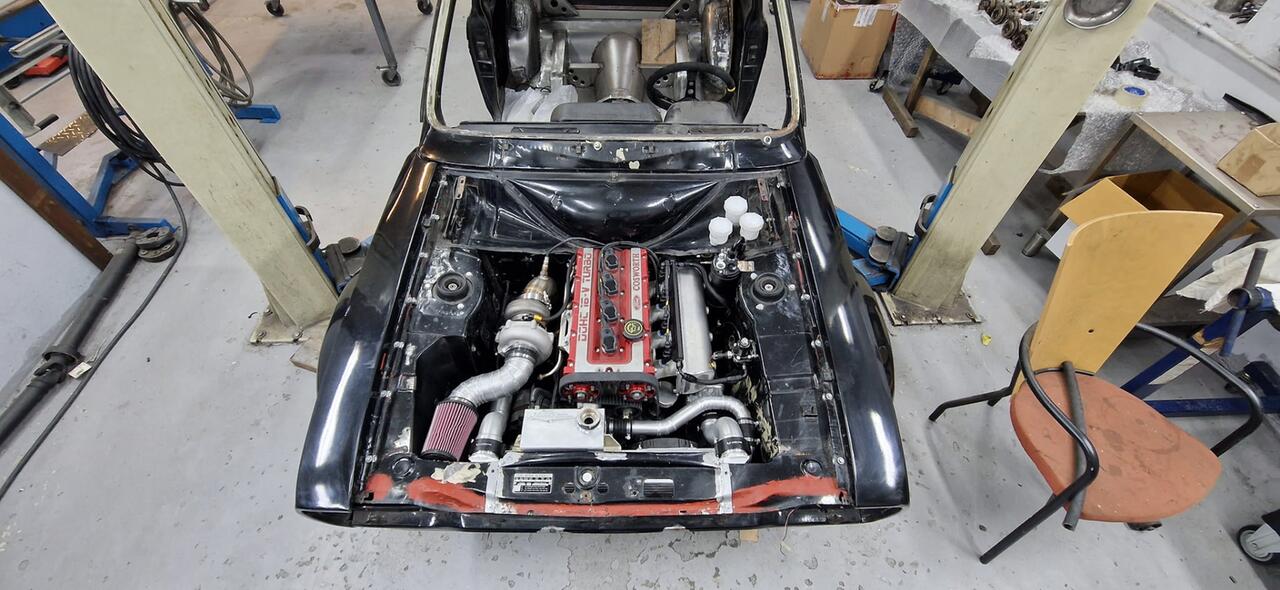 Cosworth turbo-bygg